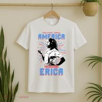 Can't Spell America Without Erica Retro T-Shirt thumb 2