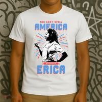Can't Spell America Without Erica Retro T-Shirt thumb 3