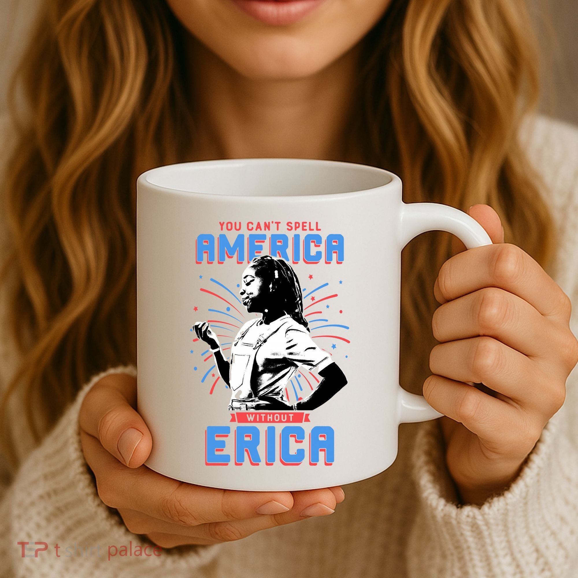 Can't Spell America Without Erica Retro Coffee Mug