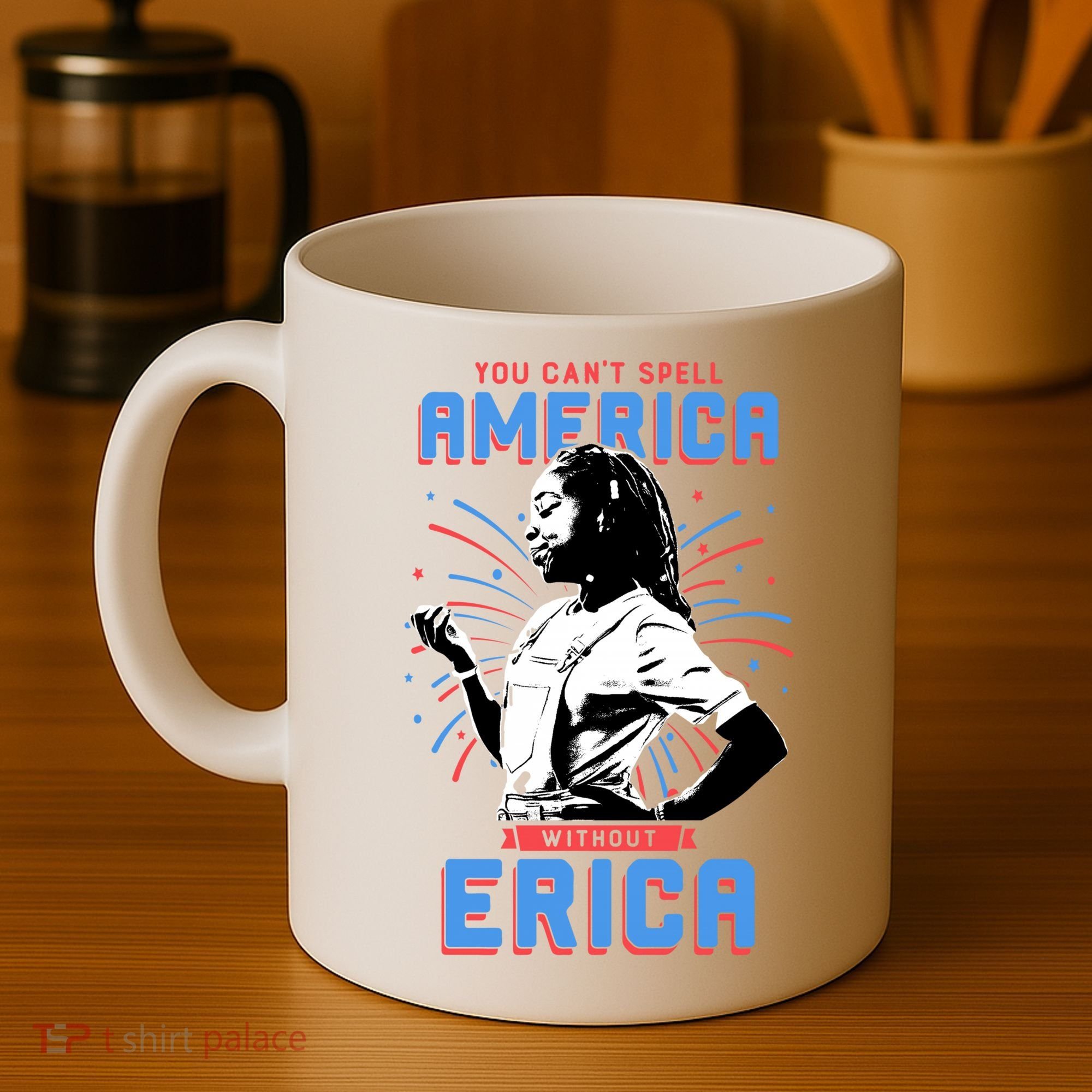 Can't Spell America Without Erica Retro Coffee Mug