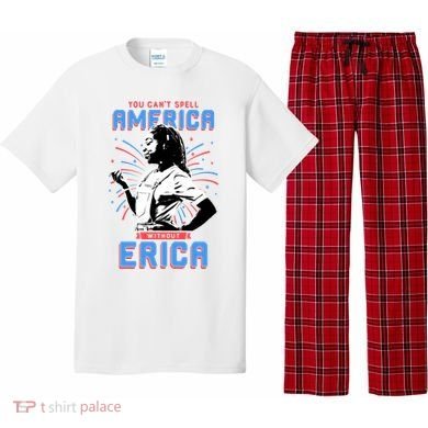Can't Spell America Without Erica Retro Pajama Set