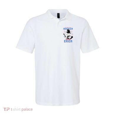 Can't Spell America Without Erica Retro Polo