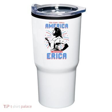 Can't Spell America Without Erica Retro Tumbler
