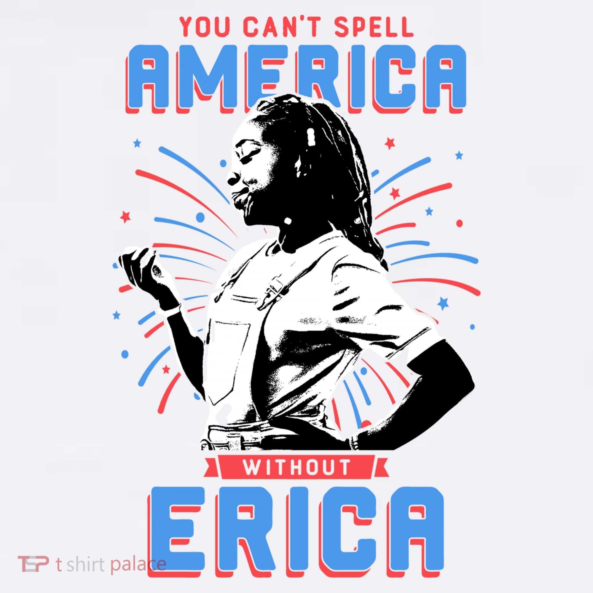 Can't Spell America Without Erica Retro Mousepad