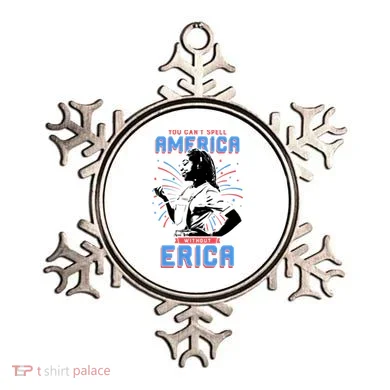 Can't Spell America Without Erica Retro Ornament