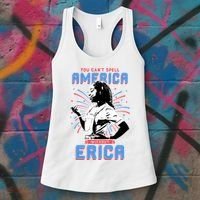Can't Spell America Without Erica Retro Women's Tank Top thumb 3