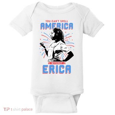 Can't Spell America Without Erica Retro Baby Bodysuit