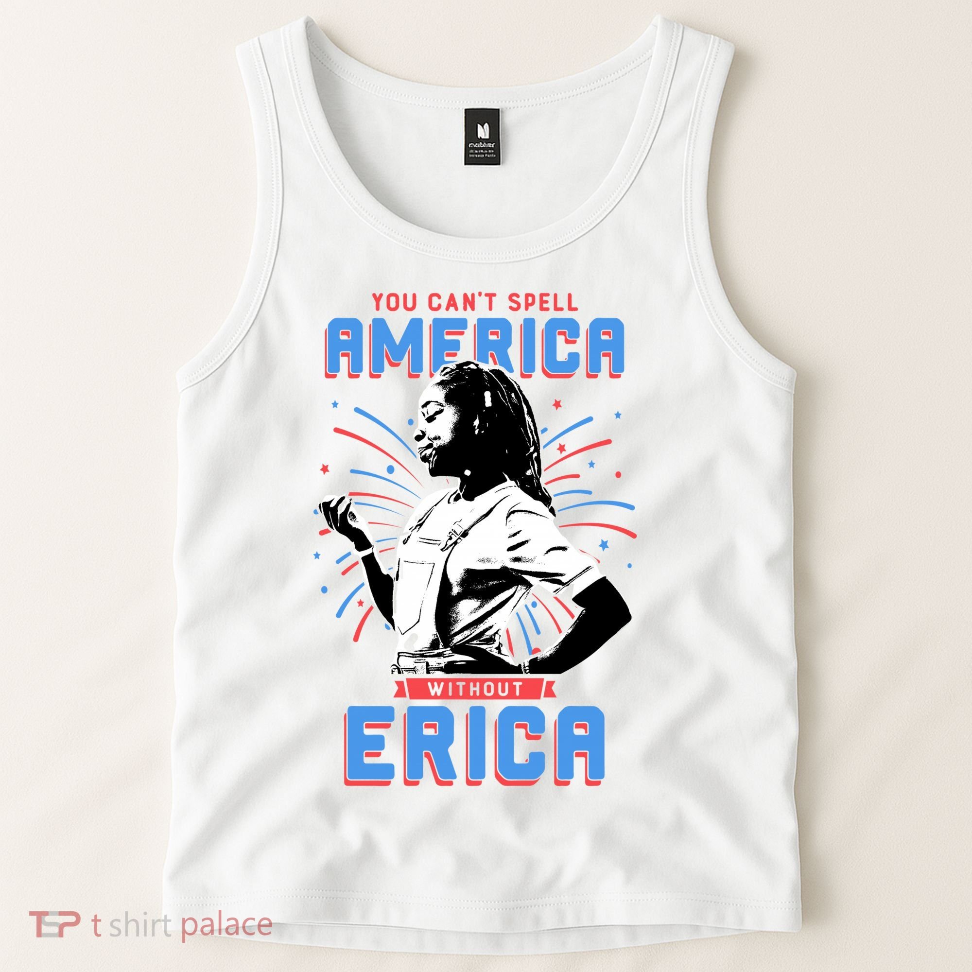 Can't Spell America Without Erica Retro Tank Top
