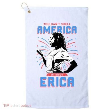 Can't Spell America Without Erica Retro Golf Towel