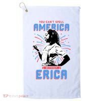 Can't Spell America Without Erica Retro Golf Towel thumb 0