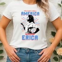 Can't Spell America Without Erica Retro Women's T-Shirt thumb 2