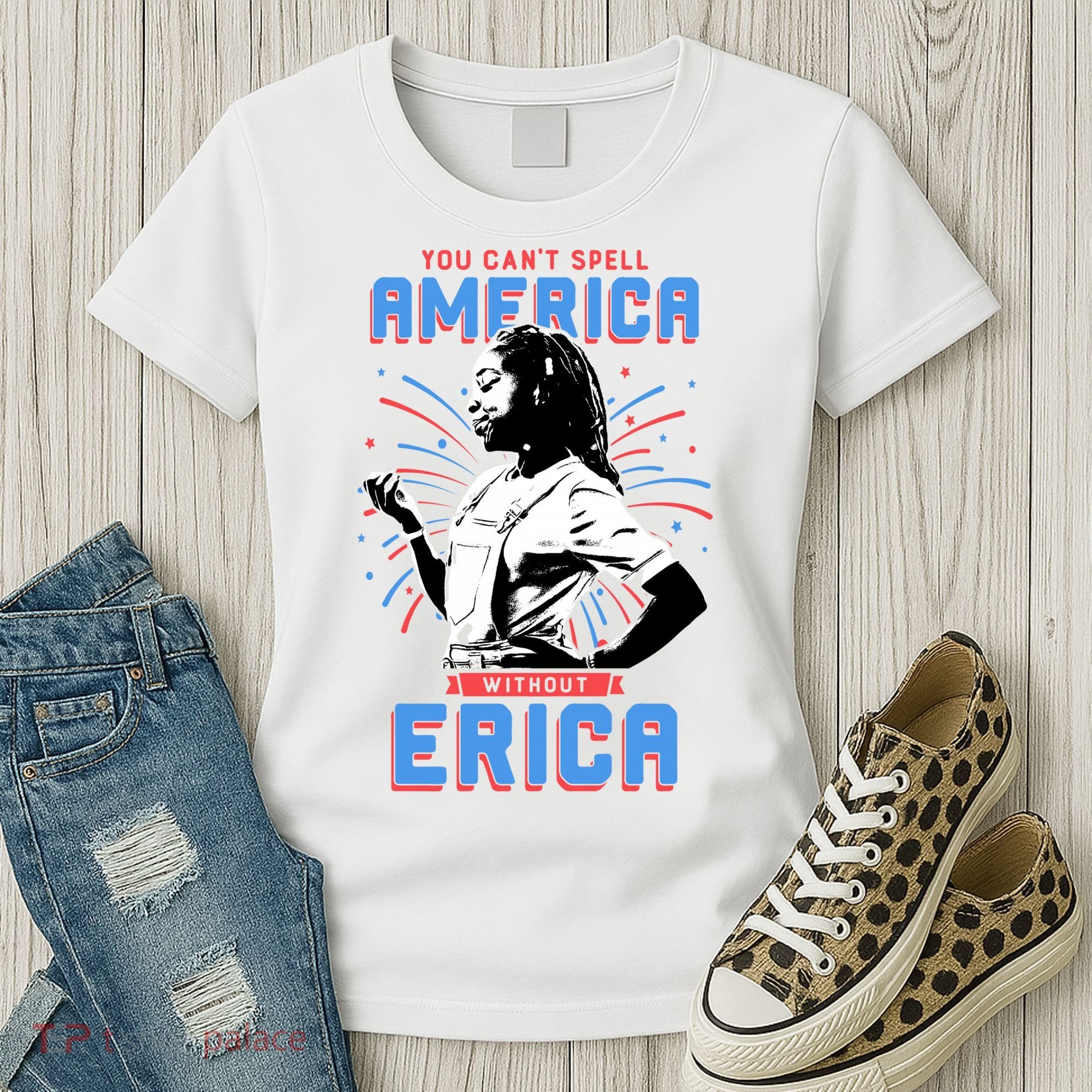 Can't Spell America Without Erica Retro Women's T-Shirt