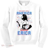 Can't Spell America Without Erica Retro Kids Sweatshirt thumb 0