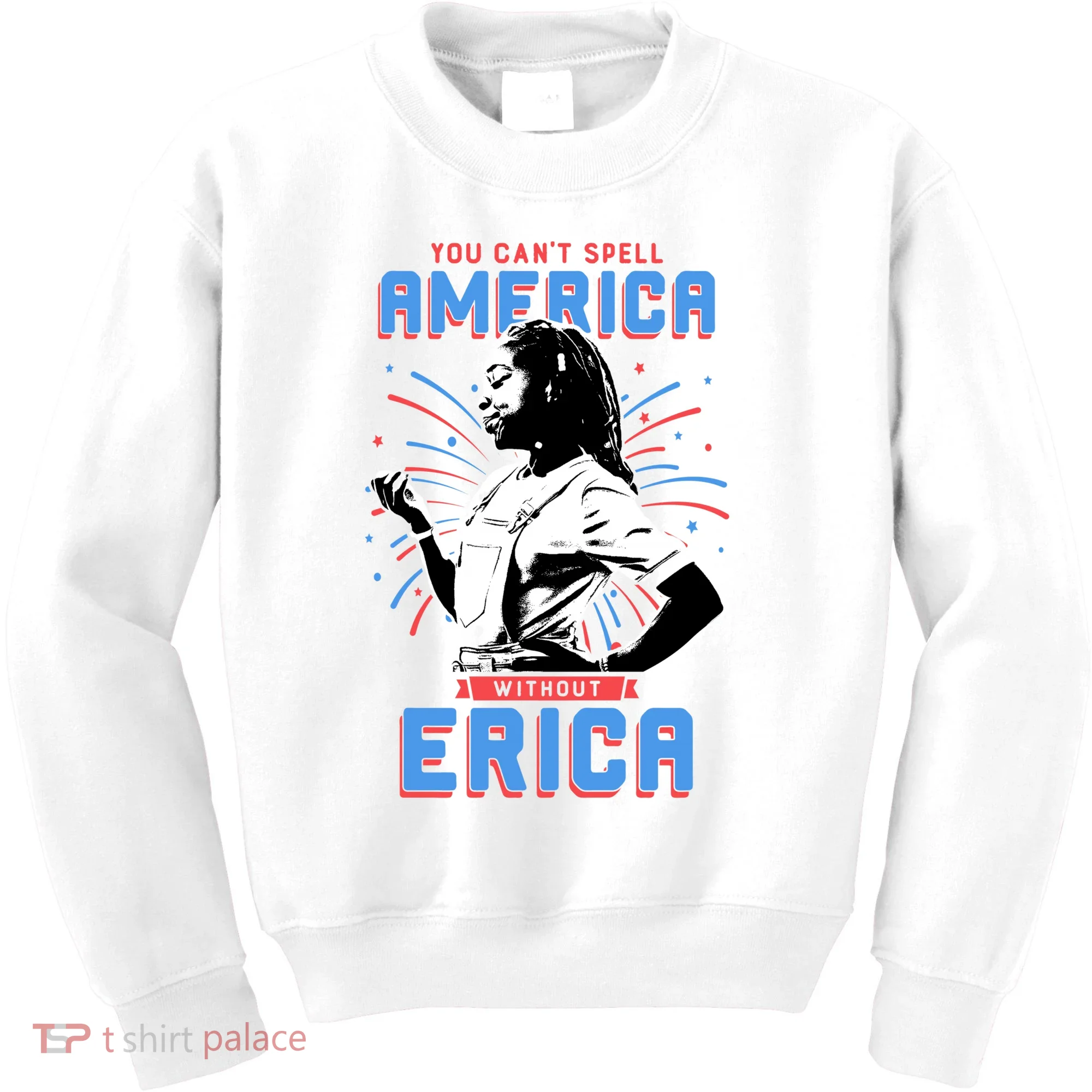 Can't Spell America Without Erica Retro Kids Sweatshirt