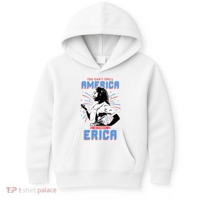 Can't Spell America Without Erica Retro Kids Hoodie