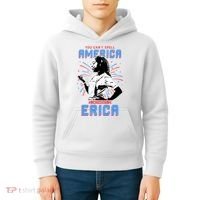 Can't Spell America Without Erica Retro Kids Hoodie thumb 4