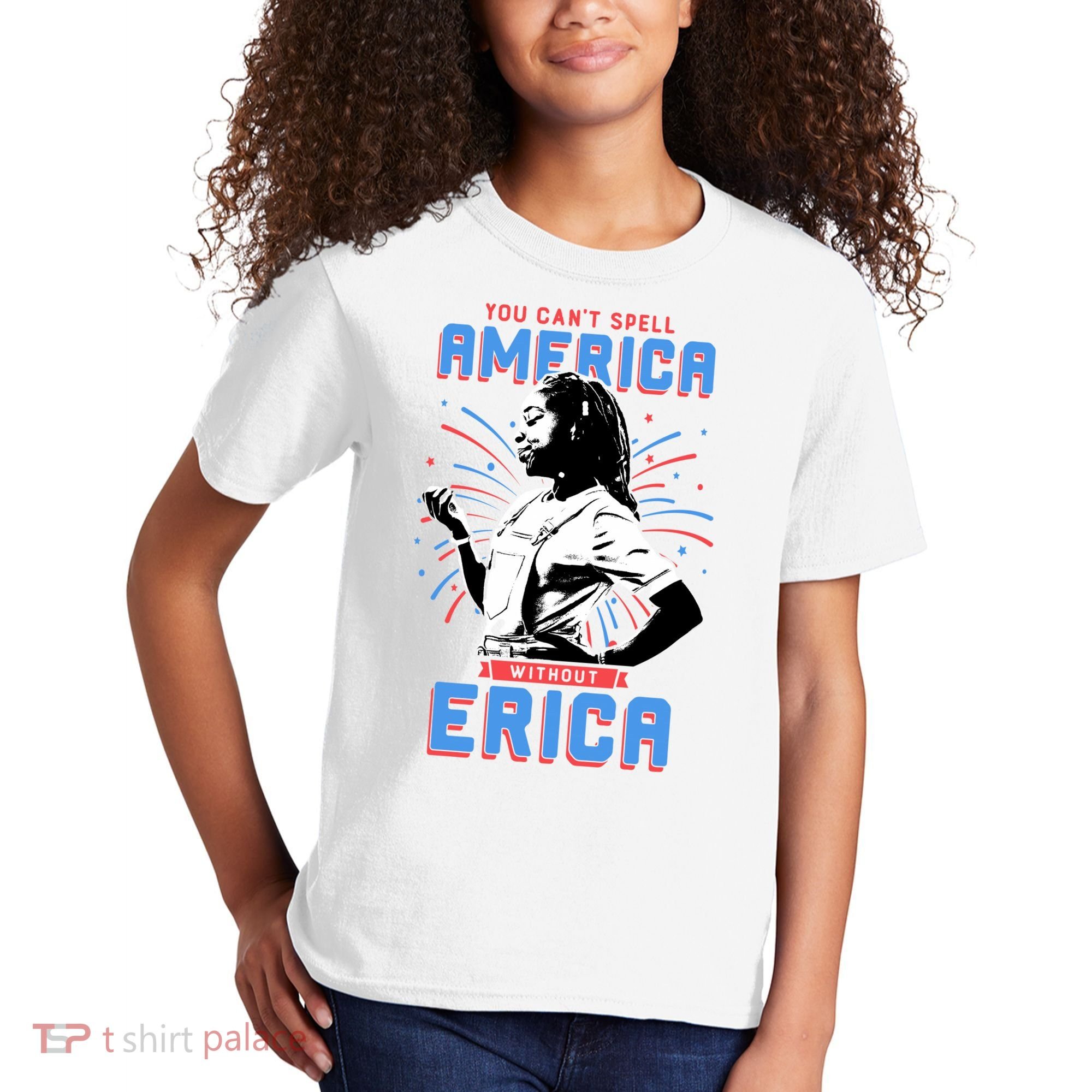 Can't Spell America Without Erica Retro Kids T-Shirt