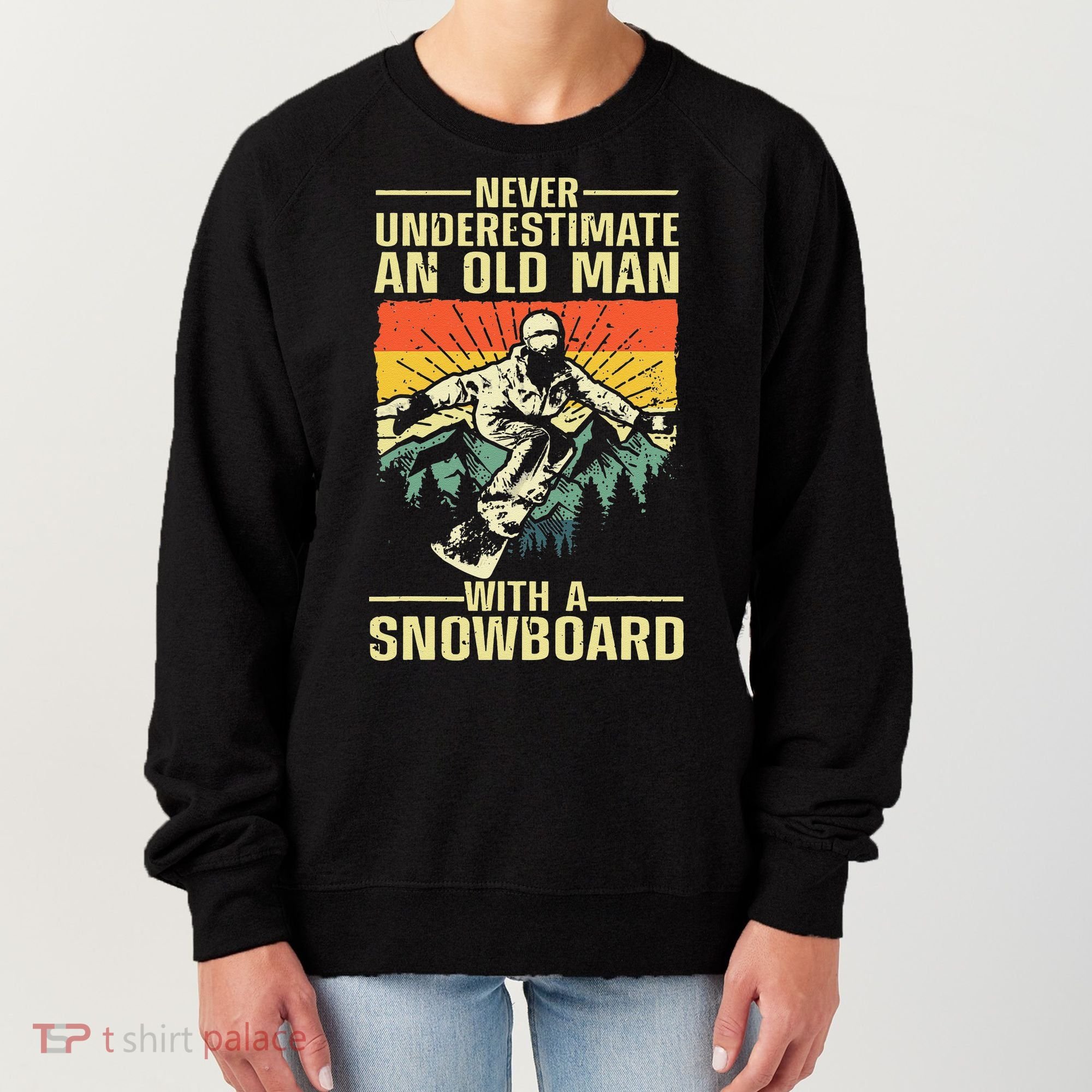 Cool Snowboard Art Skier Snowboarding Snowboarder Women's Sweatshirt