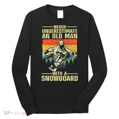 Cool Snowboard Art Skier Snowboarding Snowboarder Long Sleeve Shirt