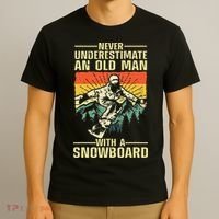 Cool Snowboard Art Skier Snowboarding Snowboarder T-Shirt thumb 3
