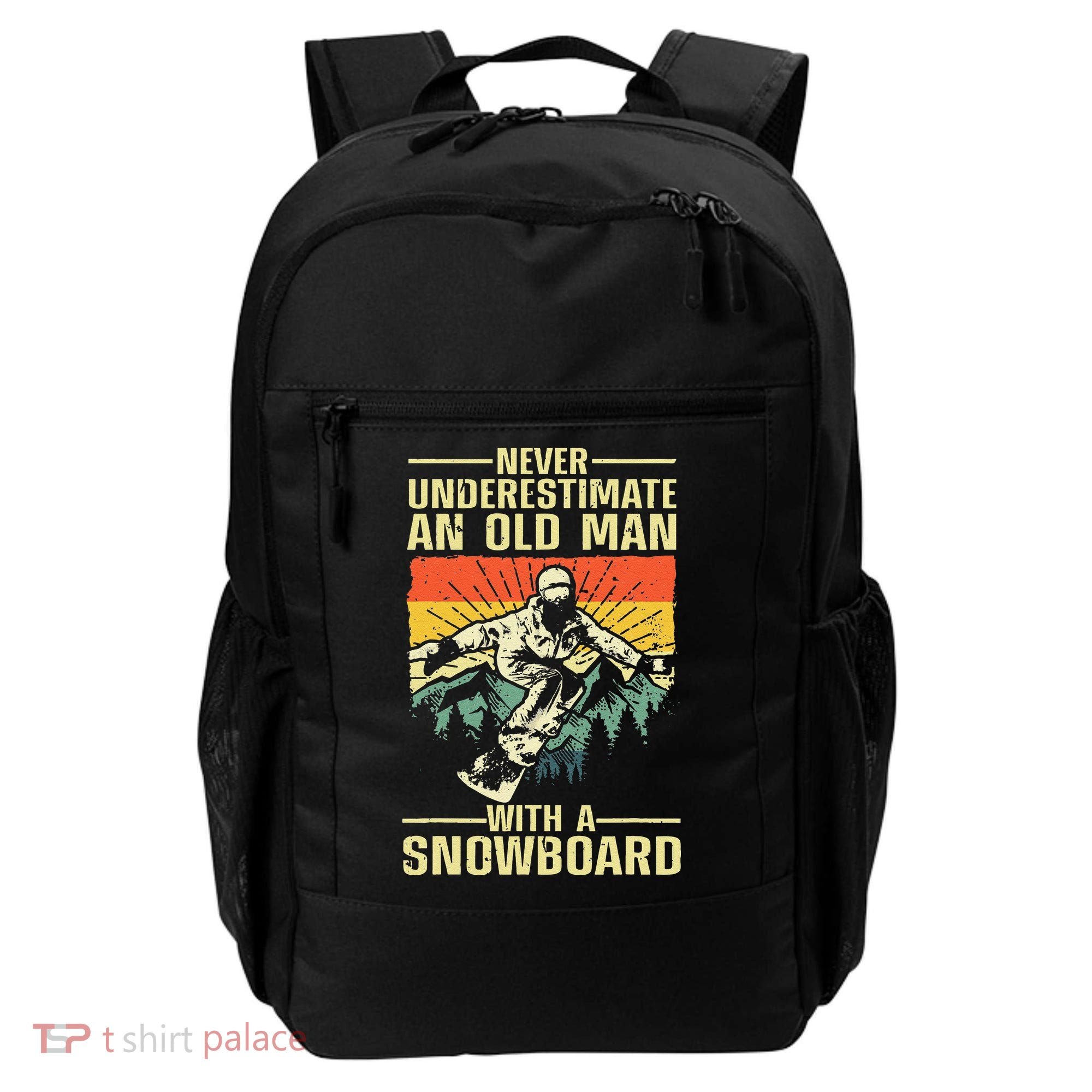 Cool Snowboard Art Skier Snowboarding Snowboarder Backpack