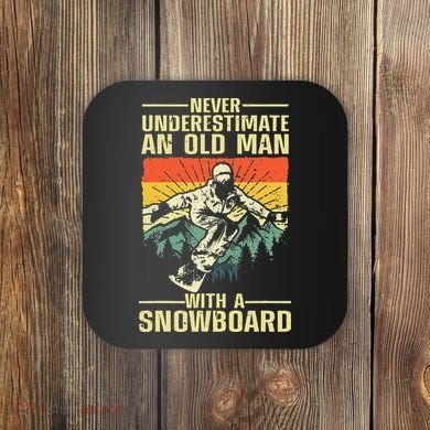 Cool Snowboard Art Skier Snowboarding Snowboarder Coaster