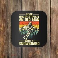 Cool Snowboard Art Skier Snowboarding Snowboarder Coaster thumb 0