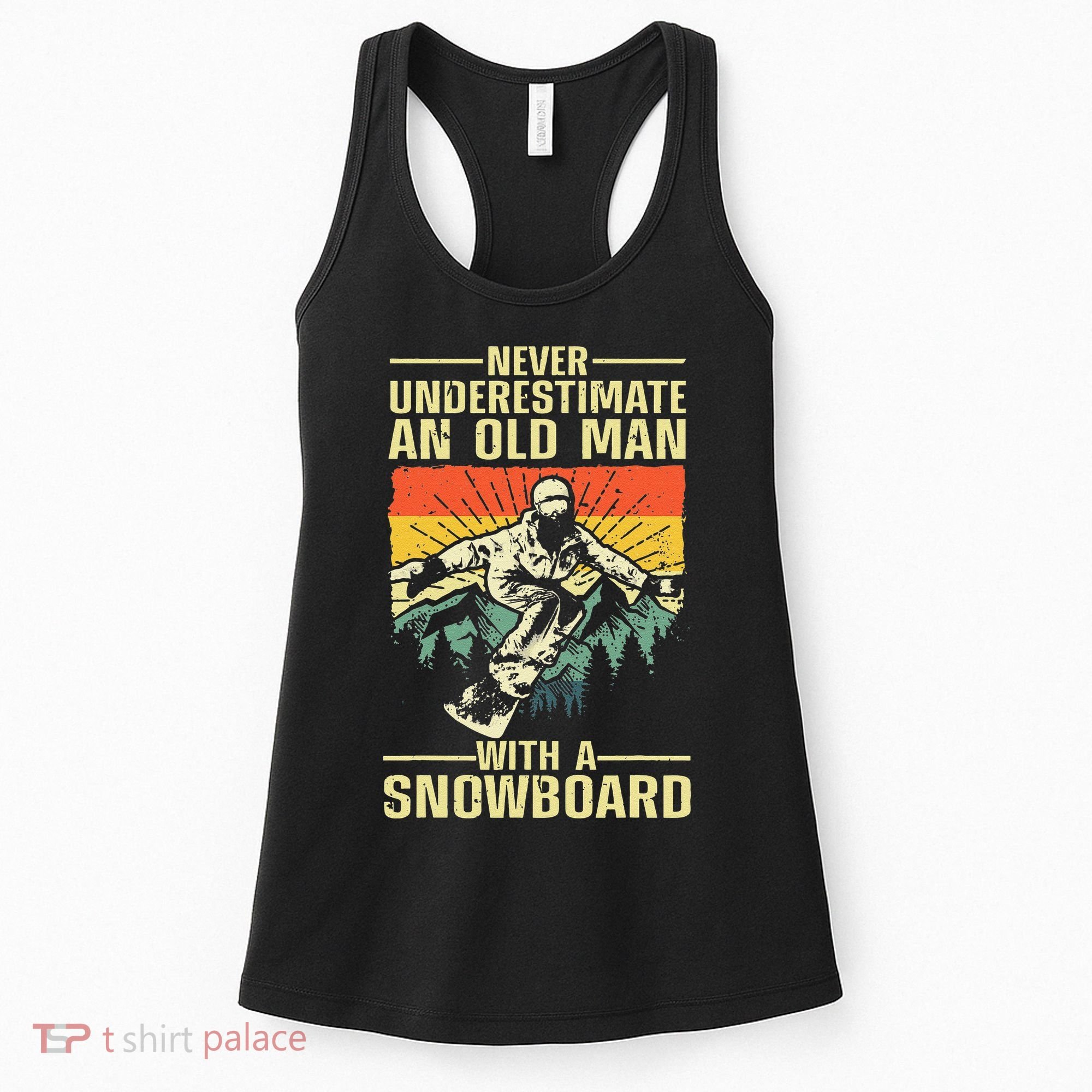 Cool Snowboard Art Skier Snowboarding Snowboarder Women's Tank Top