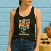 Cool Snowboard Art Skier Snowboarding Snowboarder Women's Tank Top thumb 2