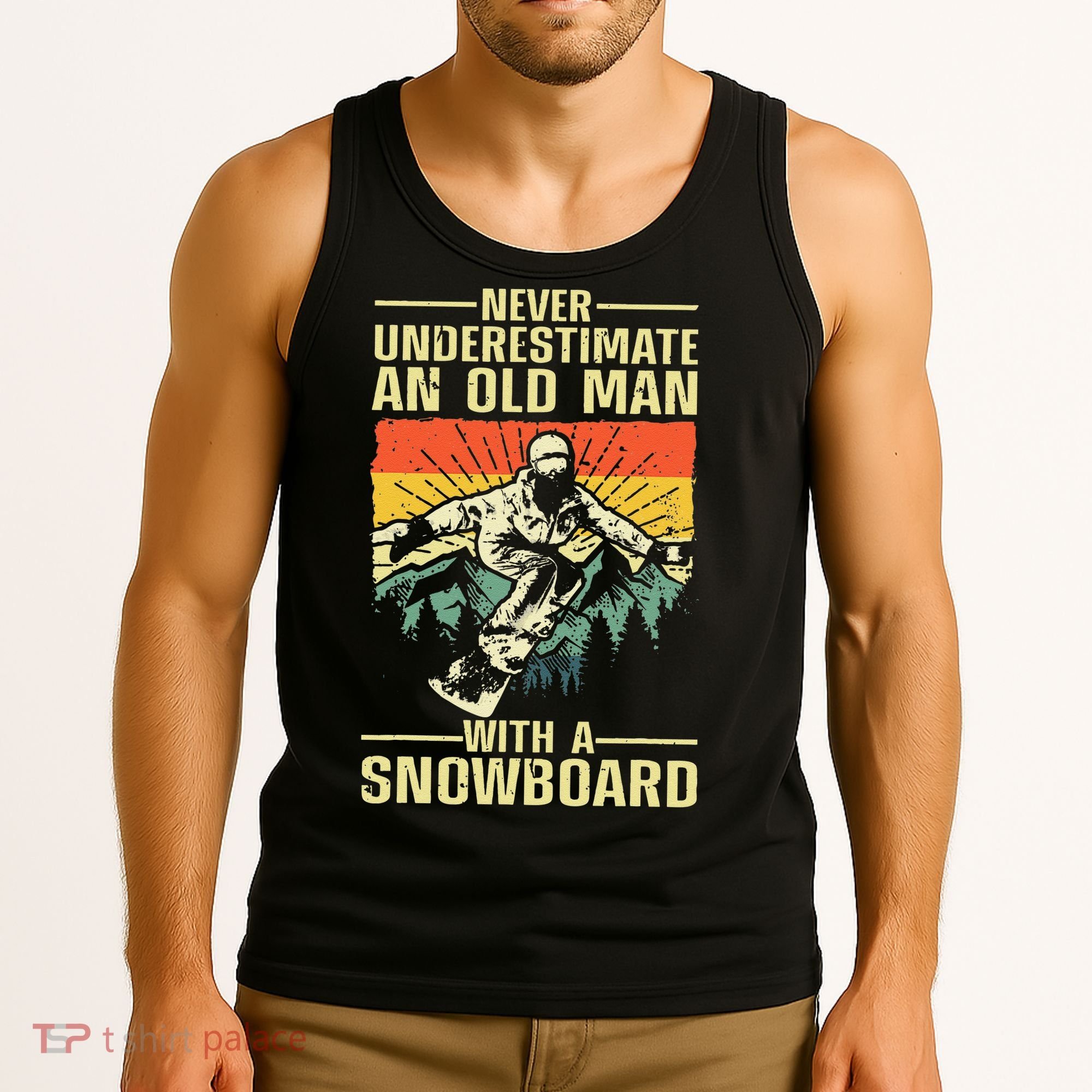 Cool Snowboard Art Skier Snowboarding Snowboarder Tank Top