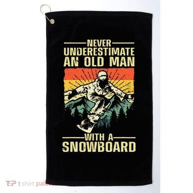 Cool Snowboard Art Skier Snowboarding Snowboarder Golf Towel