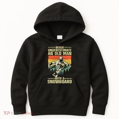 Cool Snowboard Art Skier Snowboarding Snowboarder Kids Hoodie