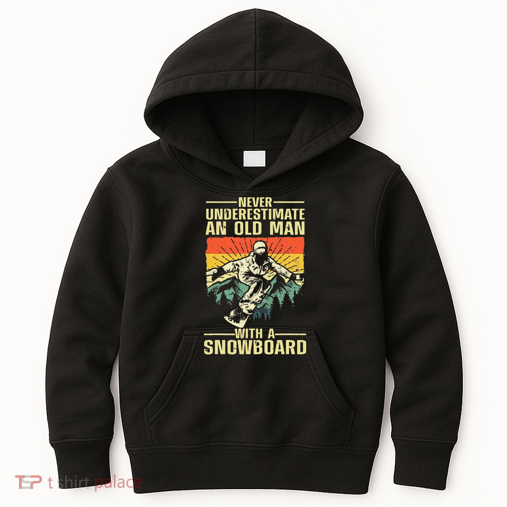Cool Snowboard Art Skier Snowboarding Snowboarder Kids Hoodie