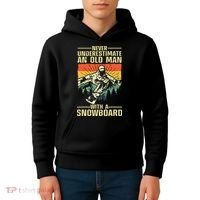 Cool Snowboard Art Skier Snowboarding Snowboarder Kids Hoodie thumb 4