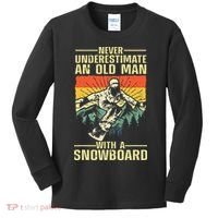Cool Snowboard Art Skier Snowboarding Snowboarder Kids Long Sleeve Shirt thumb 0