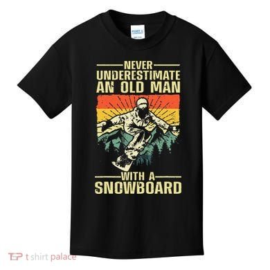 Cool Snowboard Art Skier Snowboarding Snowboarder Kids T-Shirt
