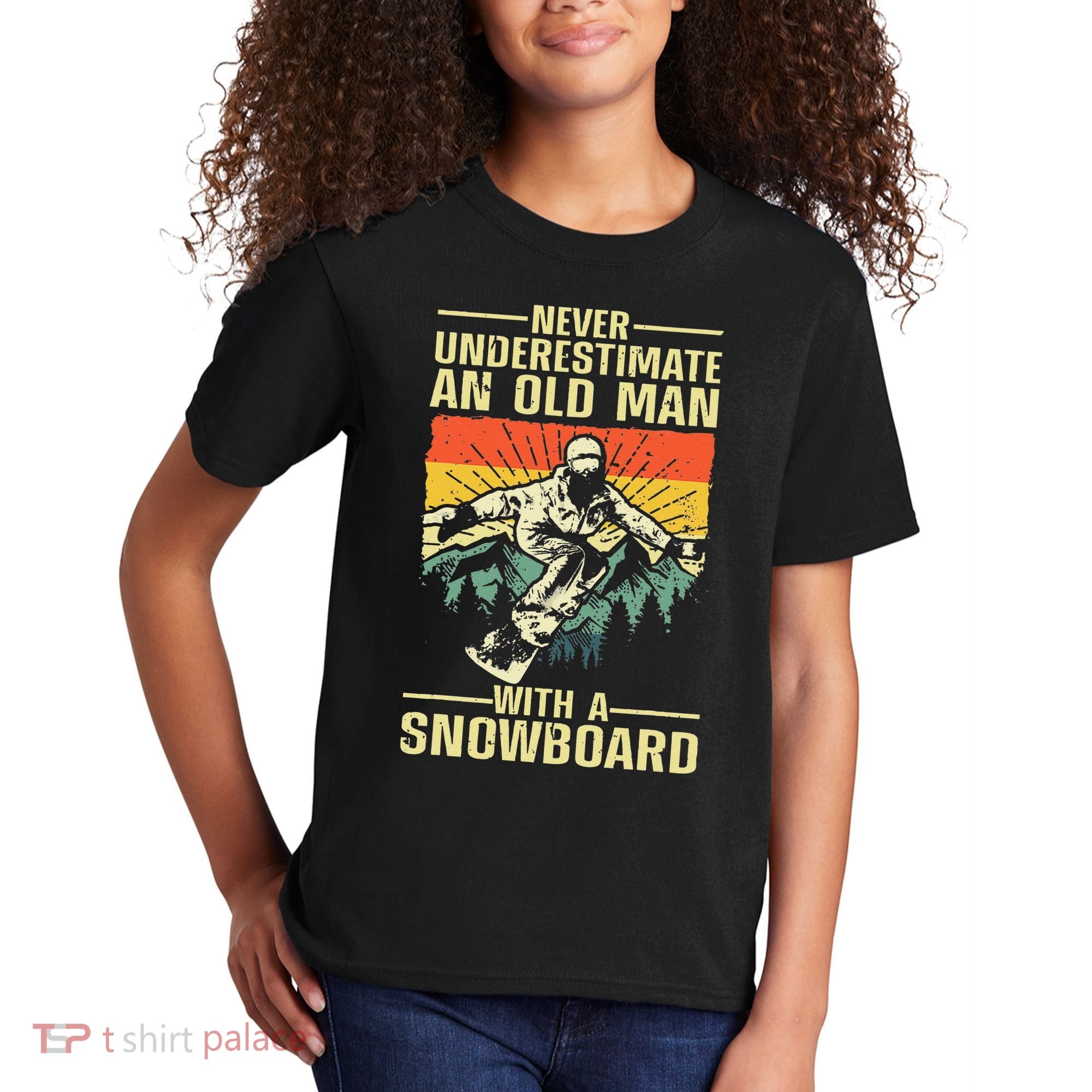 Cool Snowboard Art Skier Snowboarding Snowboarder Kids T-Shirt
