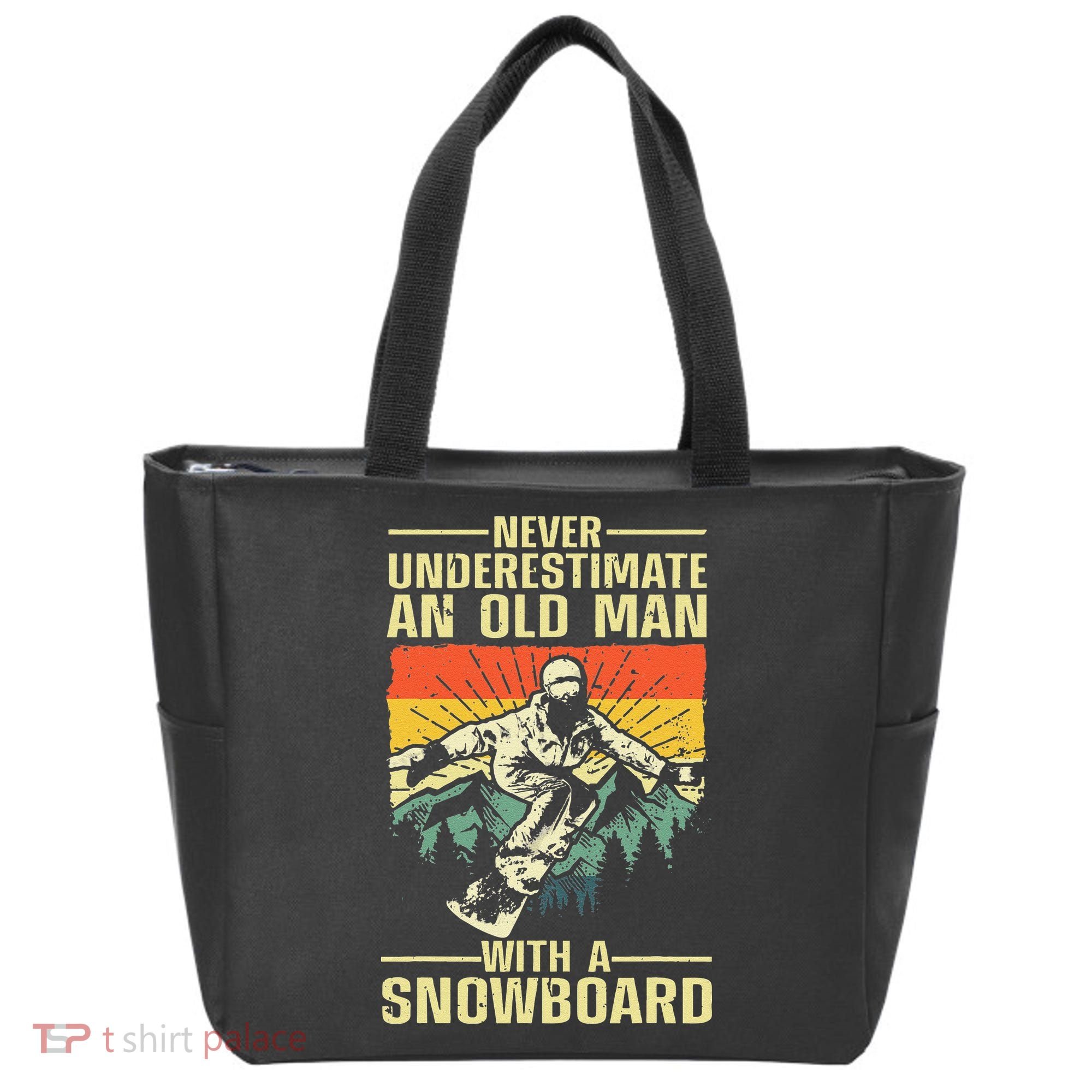 Cool Snowboard Art Skier Snowboarding Snowboarder Tote Bag