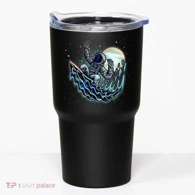 Cool Space Astronaut Surfing the Galaxy Tumbler