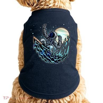 Cool Space Astronaut Surfing the Galaxy Doggie Tank