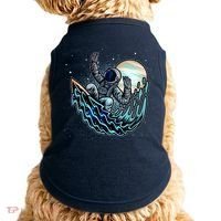 Cool Space Astronaut Surfing the Galaxy Doggie Tank thumb 0
