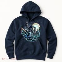 Cool Space Astronaut Surfing the Galaxy Hoodie thumb 0