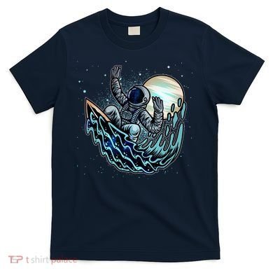Cool Space Astronaut Surfing the Galaxy T-Shirt