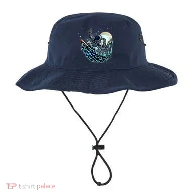 Cool Space Astronaut Surfing the Galaxy Bucket Hat