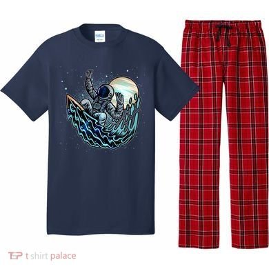 Cool Space Astronaut Surfing the Galaxy Pajama Set