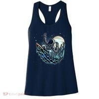 Cool Space Astronaut Surfing the Galaxy Women's Tank Top thumb 0