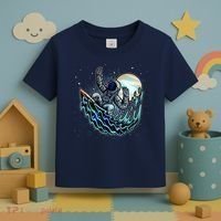 Cool Space Astronaut Surfing the Galaxy Toddler T-Shirt thumb 3