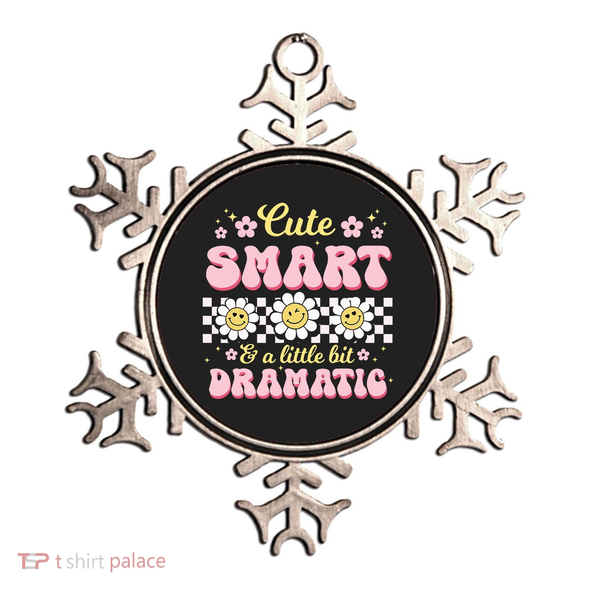 Cute Smart And A Little Bit Dramatic Retro  Ornament