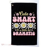 Cute Smart And A Little Bit Dramatic Retro  Golf Towel thumb 0