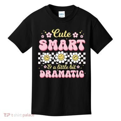 Cute Smart And A Little Bit Dramatic Retro  Kids T-Shirt